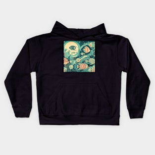 Vintage Sealife Kids Hoodie